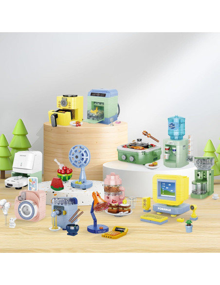 Conjunto de Construcción Mini Electrodomésticos JMBricklayer 12PCS Conjunto de Construcción Mini Electrodomésticos JMBricklayer 12PCS