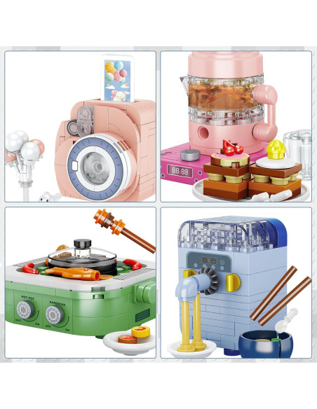 Conjunto de Construcción Mini Electrodomésticos JMBricklayer 12PCS Conjunto de Construcción Mini Electrodomésticos JMBricklayer 12PCS