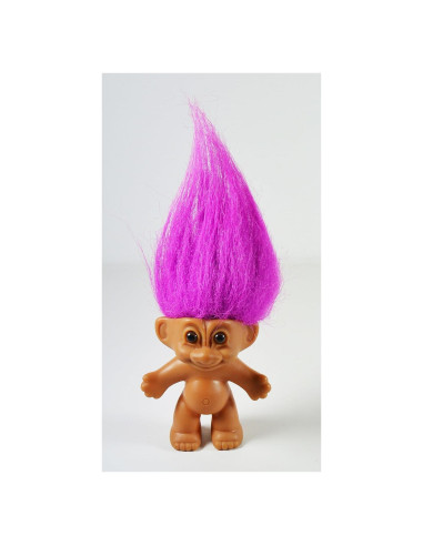 Muñeca Troll Russ 8.26 cm Cabello Púrpura Coleccionable