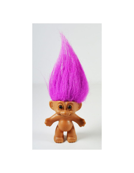 Muñeca Troll Russ 8.26 cm Cabello Púrpura Coleccionable Muñeca Troll Russ 8.26 cm Cabello Púrpura Coleccionable