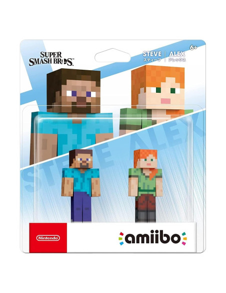 Nintendo Amiibo Steve y Alex 2-Pack Minecraft Nintendo Amiibo Steve y Alex 2-Pack Minecraft