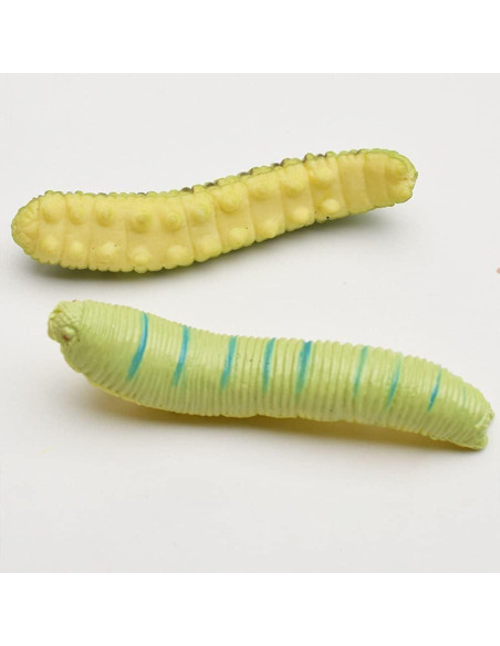 Gusanos Falsos de Plástico Sluswallow - 6 Pcs Realistas Gusanos Falsos de Plástico Sluswallow - 6 Pcs Realistas