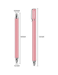 StylusHome Estilógrafo Táctil 2 en 1 con 12 Puntas Reemplazables 2
