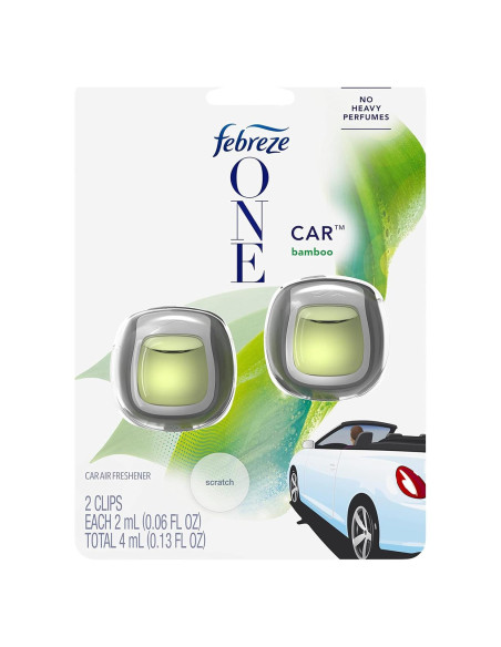 Febreze Ambientador Auto Clip Ventilación 80 Días Bambú Febreze Ambientador Auto Clip Ventilación 80 Días Bambú