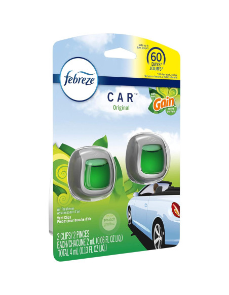 Ambientadores de Aire para Autos Febreze Gain - 2 Piezas Ambientadores de Aire para Autos Febreze Gain - 2 Piezas