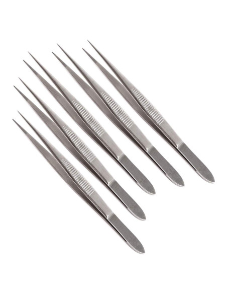 Juego de 5 Pinzas de Disección INSTRUMENTOS DE ALTA TECNOLOGÍA 11.43 cm Juego de 5 Pinzas de Disección INSTRUMENTOS DE ALTA TECNOLOGÍA 11.43 cm