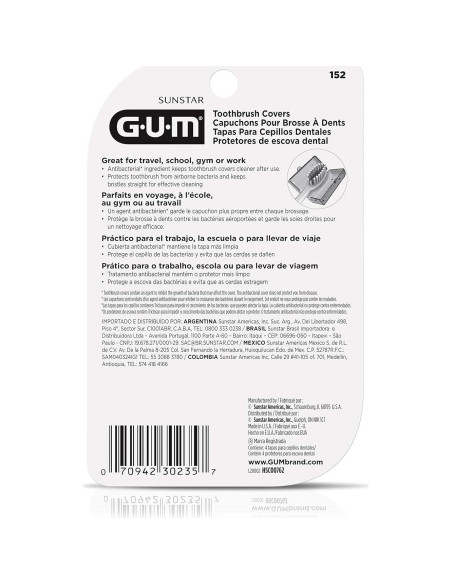 Cubiertas de cepillo de dientes GUM Protect - 24 unidades Cubiertas de cepillo de dientes GUM Protect - 24 unidades