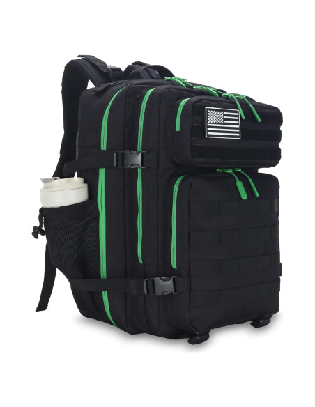 Mochila Táctica de Asalto 45L Impermeable Verde Oscuro Mochila Táctica de Asalto 45L Impermeable Verde Oscuro