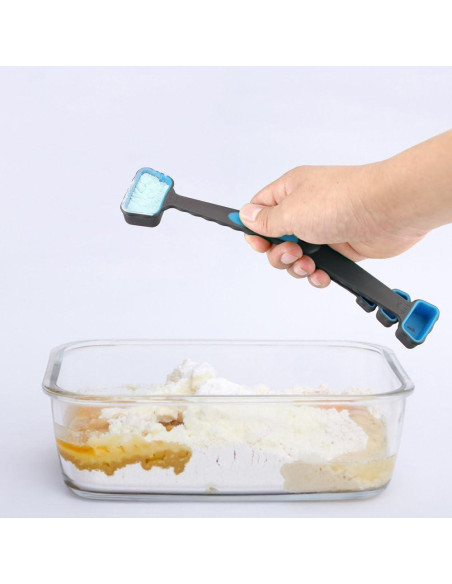 Juego de Tazas y Cucharas Medidoras Leepiya 8 Piezas Silicona Juego de Tazas y Cucharas Medidoras Leepiya 8 Piezas Silicona
