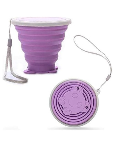Taza de Viaje Plegable YAPROMO 270ml Silicona Aislante Taza de Viaje Plegable YAPROMO 270ml Silicona Aislante