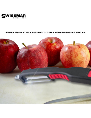 Pelador Recto Doble Bisel Swissmar - Acero Inoxidable Antideslizante