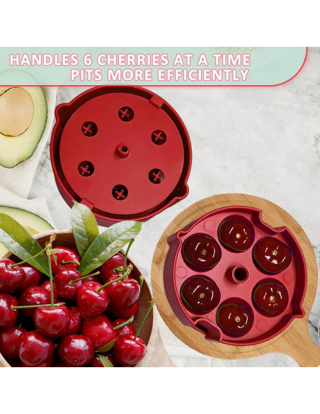 Quita Huesos de Cereza Smtoery Rojo - Fácil de Usar, 204g