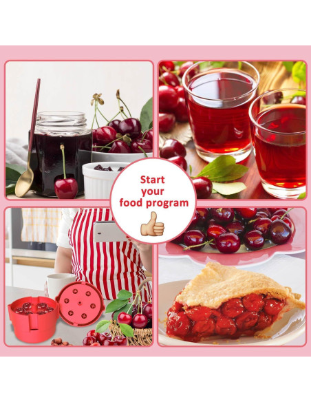 Quita Huesos de Cereza Smtoery Rojo - Fácil de Usar, 204g