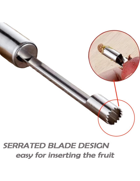 Juego de 4 Descorazonadores SvaTao de Acero Inoxidable Juego de 4 Descorazonadores SvaTao de Acero Inoxidable