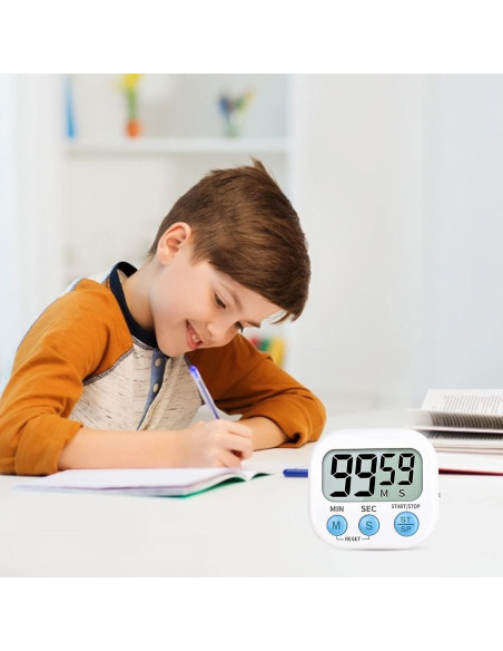 Temporizador Digital de Cocina Mitlker Blanco con Alarma Fuerte Temporizador Digital de Cocina Mitlker Blanco con Alarma Fuerte