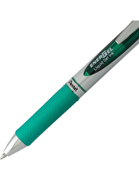 Conjunto de bolígrafos de gel Pentel EnerGel Deluxe RTX 0.7mm Verde Conjunto de bolígrafos de gel Pentel EnerGel Deluxe RTX 0.7mm Verde