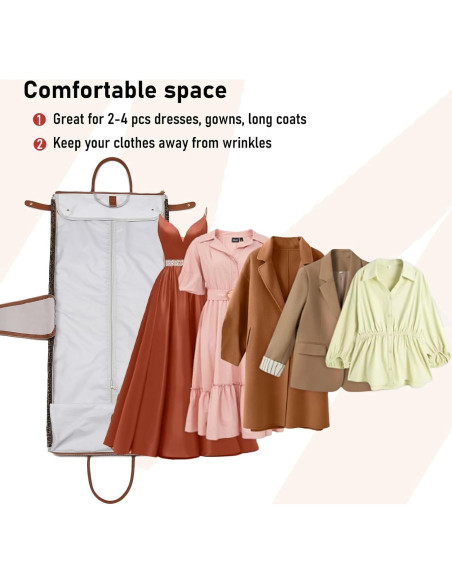 Bolsa de Garment Duffle Convertible Mujer 45L Marrón Bolsa de Garment Duffle Convertible Mujer 45L Marrón