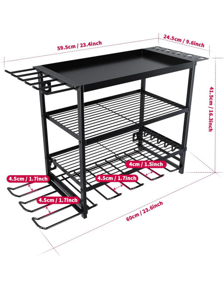 Organizador de Herramientas Eléctricas WOFLUAS Montaje Pared 60x24cm Organizador de Herramientas Eléctricas WOFLUAS Montaje Pared 60x24cm