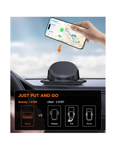 Soporte para Teléfono Móvil Beeasy para Coche Antideslizante 360