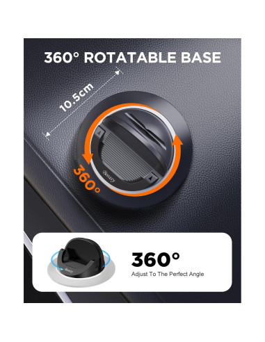 Soporte para Teléfono Móvil Beeasy para Coche Antideslizante 360