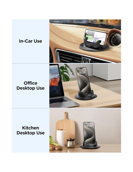 Soporte para Teléfono Móvil Beeasy para Coche Antideslizante 360 Soporte para Teléfono Móvil Beeasy para Coche Antideslizante 360