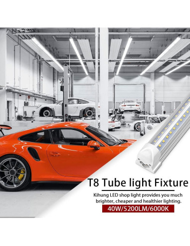 Luz de Taller LED Kihung 4ft 40W 5200LM 6000K T8