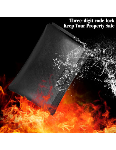 Bolsa de Documentos Nezyo a Prueba de Fuego 2 Pcs 35.5x25.4cm