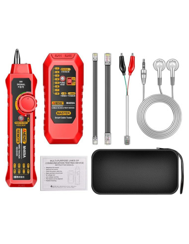 Buscador de Cable de Red M469A RJ45 RJ11 Prueba Eficiente