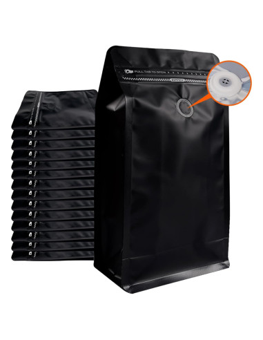 Bolsas de Café Funnyleaf 50 PCS 227g con Válvula y Cierre