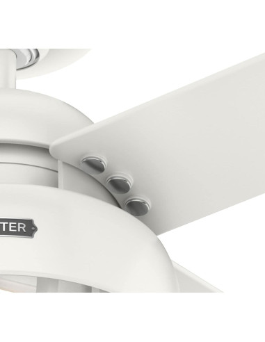 Ventilador de Techo Hunter Spring Mill 52" Negro Mate LED