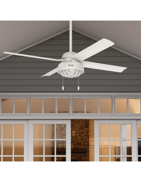 Ventilador de Techo Hunter Spring Mill 52" Negro Mate LED Ventilador de Techo Hunter Spring Mill 52" Negro Mate LED