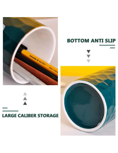 Soporte para Brochas de Maquillaje Cerámica WHJY Blanco Moderno