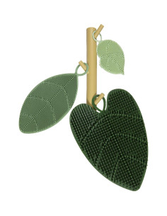 Conjunto de Estropajos de Silicona Diarias Hojas de Vida - 3 Piezas 2