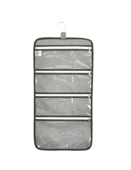 Organizador de Joyería Colgante ANIZER Gris 10 Bolsillos Organizador de Joyería Colgante ANIZER Gris 10 Bolsillos