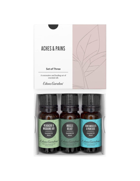 Set de Aceites Esenciales Edens Garden 10 ml - Alivio Dolor Set de Aceites Esenciales Edens Garden 10 ml - Alivio Dolor