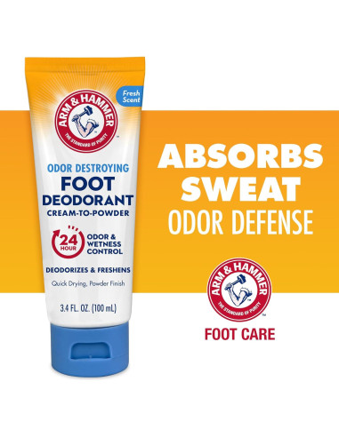 Desodorante para Pies Crema a Polvo Arm & Hammer 100 ml