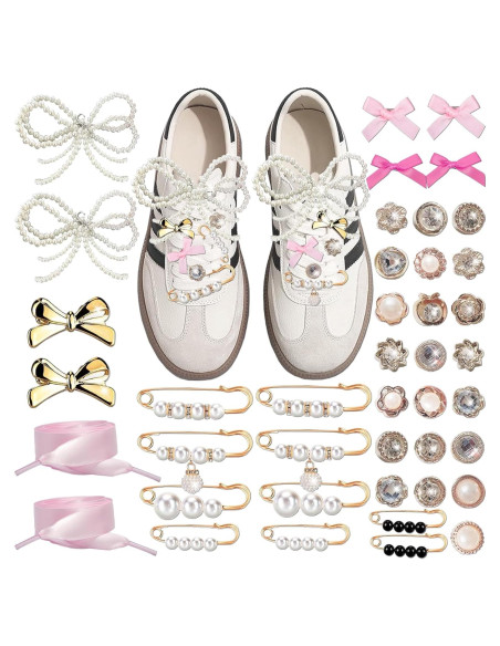Encantos para Zapatos Rosa Fucsia - 42 Piezas Accesorios Moda Encantos para Zapatos Rosa Fucsia - 42 Piezas Accesorios Moda