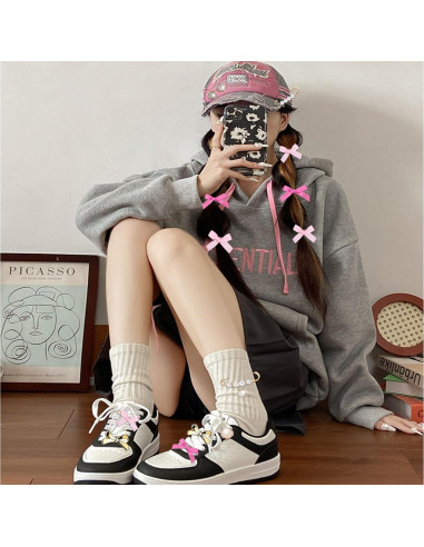 Encantos para Zapatos Rosa Fucsia - 42 Piezas Accesorios Moda