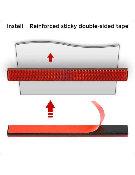 Reflectores Rojos Evermotor WA08327 para Motocicleta (2 pcs) Reflectores Rojos Evermotor WA08327 para Motocicleta (2 pcs)