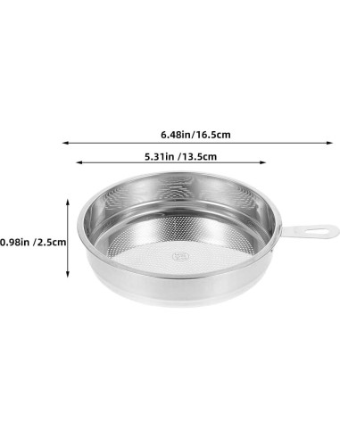 Contenedor de Grasa de Tocino VOSAREA Acero Inoxidable 16.5cm