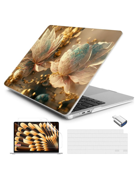 Funda Batianda para MacBook Air 13.6" 2025 M4 M3 M2 con Accesorios Funda Batianda para MacBook Air 13.6" 2025 M4 M3 M2 con Accesorios