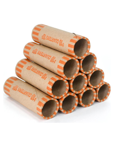 Rollos de Envolturas de Monedas Preformadas L GUSTADO 72 PCS