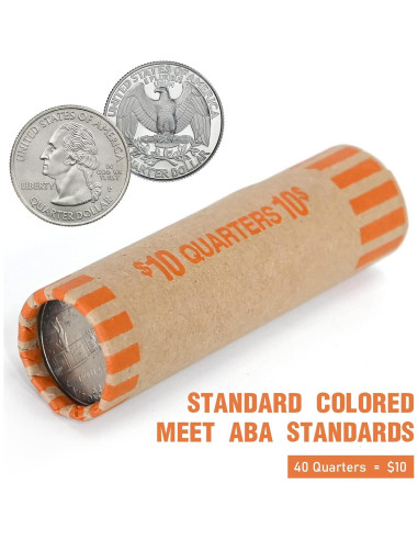Rollos de Envolturas de Monedas Preformadas L GUSTADO 72 PCS