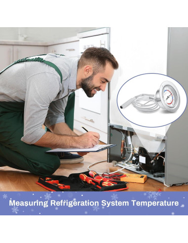 Termómetro de Refrigerador Copkim 2 Pcs -40 a 20 C Acero Inoxidable