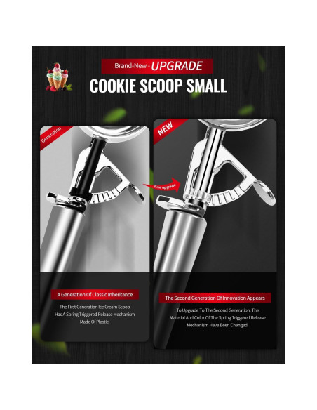 Cucharón para Galletas Soobeeke 60 ml Acero Inoxidable Ergonómico Cucharón para Galletas Soobeeke 60 ml Acero Inoxidable Ergonómico