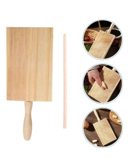 Tabla de Gnocchi DEARMAMY de Madera Ergonómica 13.5x8.5 cm Tabla de Gnocchi DEARMAMY de Madera Ergonómica 13.5x8.5 cm
