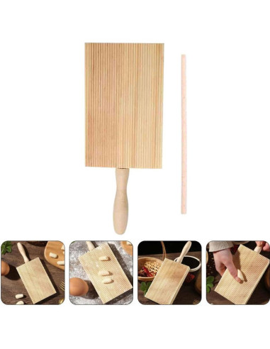 Tabla de Gnocchi DEARMAMY de Madera Ergonómica 13.5x8.5 cm