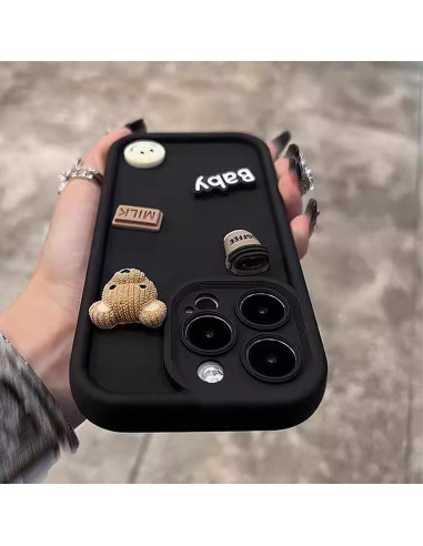 Funda protectora 3D para iPhone 14 Pro Max Zkacase Blanco