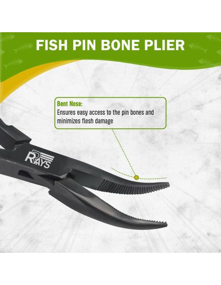Pinzas de Huesos de Pescado RRAYS - Acero Inoxidable, Pequeñas Pinzas de Huesos de Pescado RRAYS - Acero Inoxidable, Pequeñas