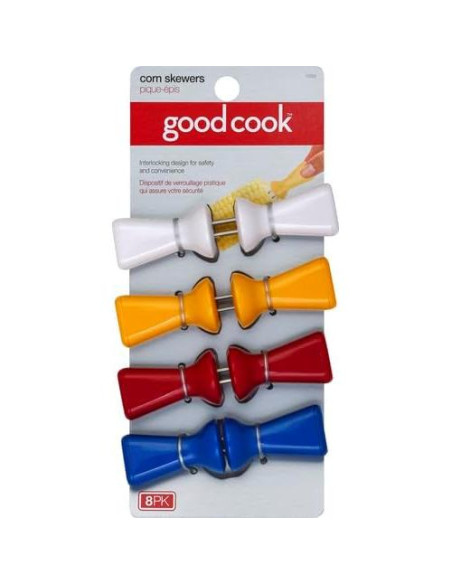 Sujetadores de Maíz GoodCook 8 Piezas Interconectables Multicolor Sujetadores de Maíz GoodCook 8 Piezas Interconectables Multicolor
